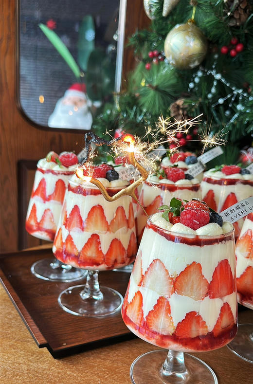 2026高脚杯圣诞、跨年蛋糕，可以和好朋友一起干杯的蛋糕 商品图7