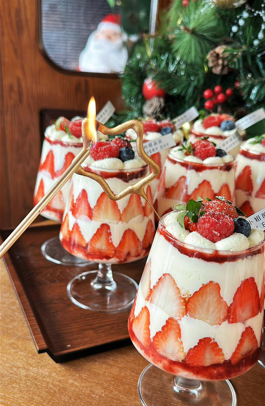 2026高脚杯圣诞、跨年蛋糕，可以和好朋友一起干杯的蛋糕 商品图6