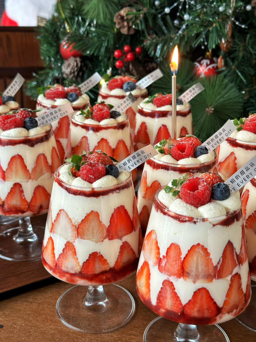 2026高脚杯圣诞、跨年蛋糕，可以和好朋友一起干杯的蛋糕 商品图2