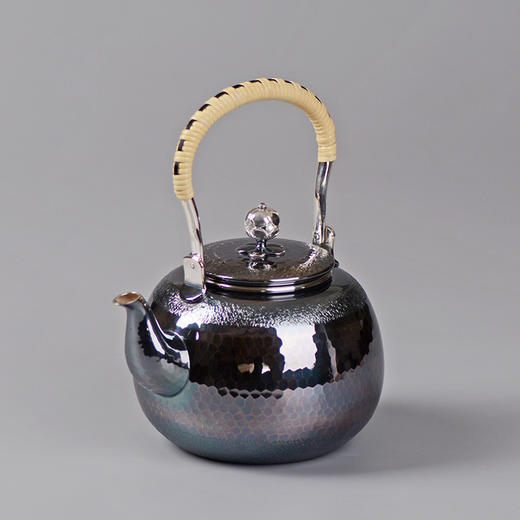 银本铺泡茶壶银壶镀金日本进口纯手工茶具乌龙日式茶壶公道杯一体茶仙洋银乌龙小茶壶 商品图2