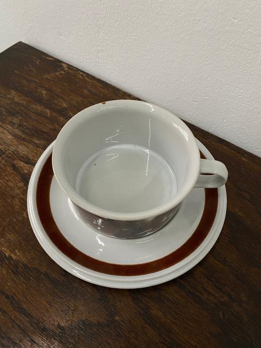 1960-70s芬兰ARABIA棕海葵Rosmarin瘦高两件套 商品图2
