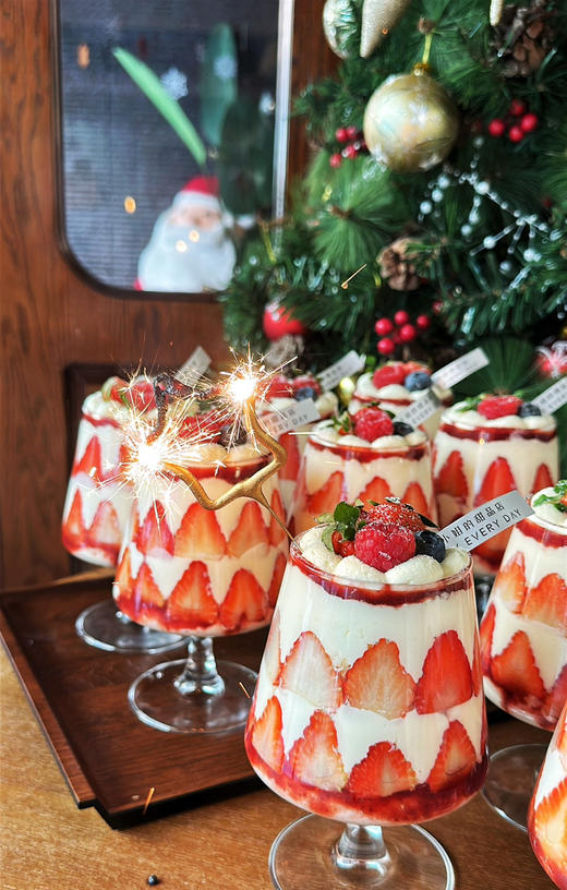 2026高脚杯圣诞、跨年蛋糕，可以和好朋友一起干杯的蛋糕 商品图4