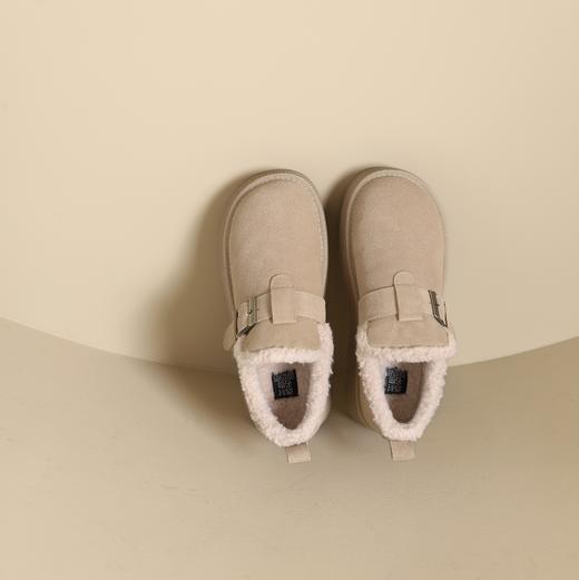 西村名物2024年冬季新款加毛保暖超轻厚底防滑系美拉德鞋T24DM48421 商品图2