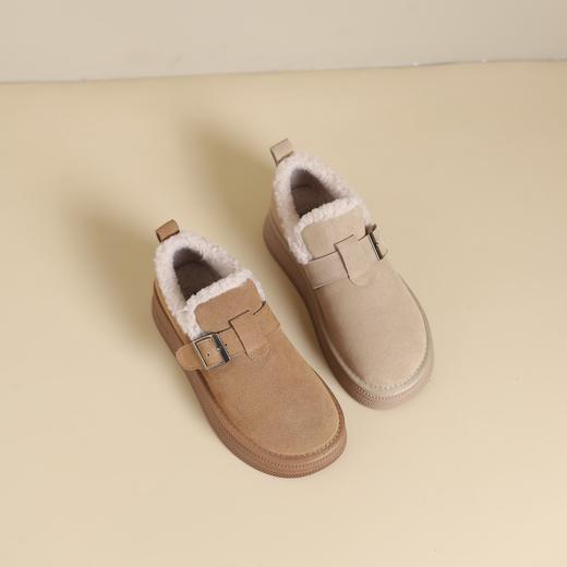 西村名物2024年冬季新款加毛保暖超轻厚底防滑系美拉德鞋T24DM48421 商品图0