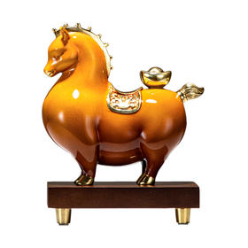 E-YM-FK208 纯铜摆件 马上发财