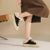 西村名物2025年春季新款绒毛保暖超轻厚底防滑系带板鞋T25AM15091 商品缩略图2
