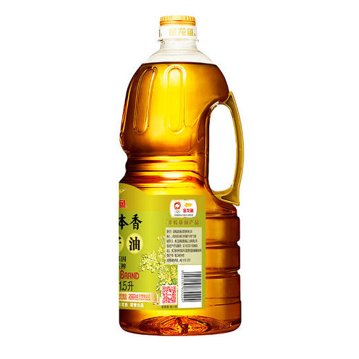 金龙鱼非转基因压榨本香菜籽油1.5l/瓶 商品图1