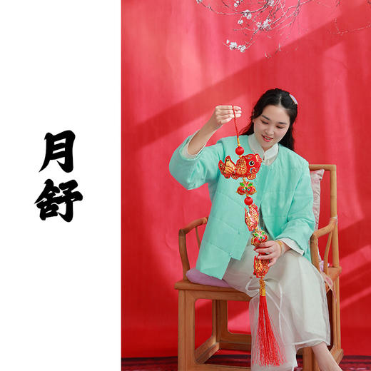 【抖音专属】月舒•棉服（23802519L-艾绿-设计师） 商品图0