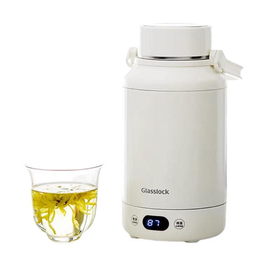 B-GL-GE-HE01WH Glasslock-便携热水杯--1.2L 商品图0