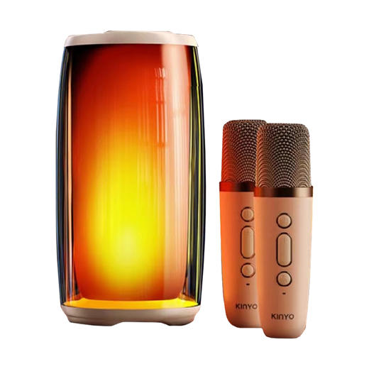 F-JY-K9 霓虹柱款 双麦克版 K歌音响 白色 商品图0