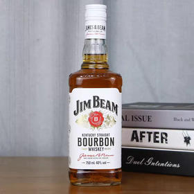 洋酒白占边波本威士忌BOURBON WHISKEYJimBeam金宾750ml/瓶