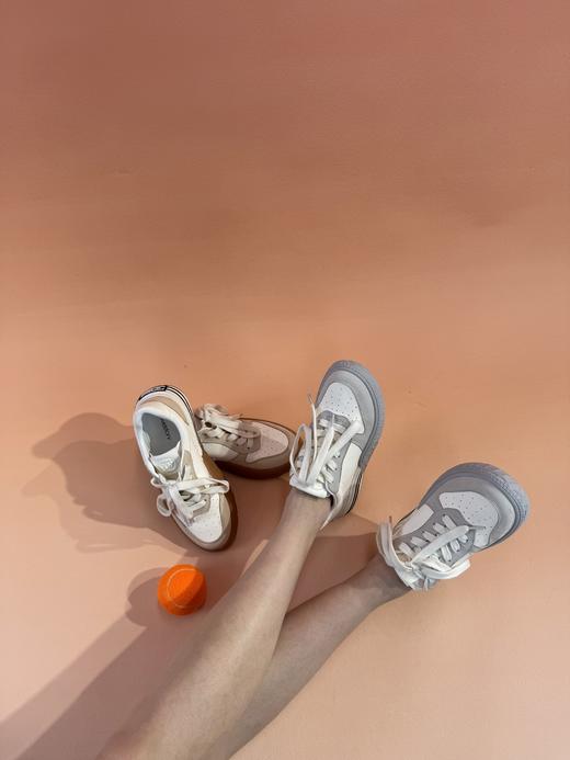 Westory2025年春季休闲运动滑板鞋水染小牛皮S25AM58931 商品图6