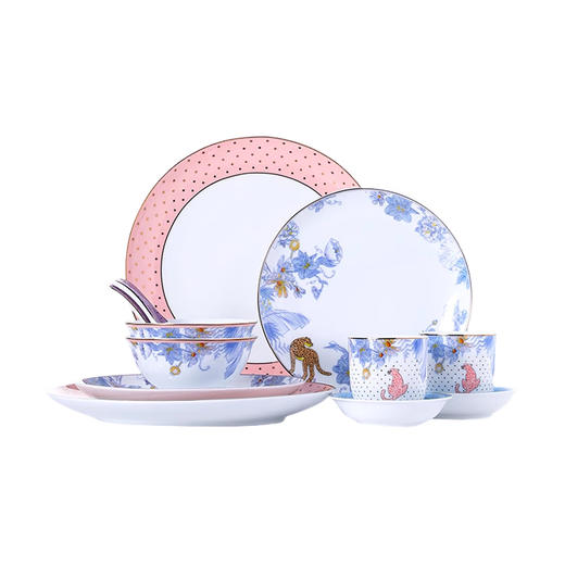 B-TXC-陶溪川60008 粉色丛林餐具 商品图0