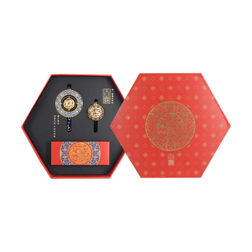 【一口价产品】D-DJX-0215 唐葡萄花纹香囊挂饰套装礼盒 商品图0