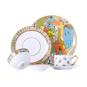 B-TXC-陶溪川200182 齿间四季餐具 （万里走单骑）