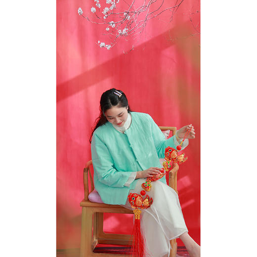 【抖音专属】月舒•棉服（23802519L-艾绿-设计师） 商品图2