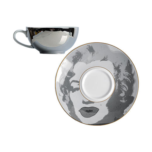 B-TXC-陶溪川30006 Andy 拿铁杯碟 玛丽莲梦露 商品图0