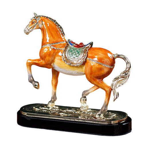 E-LB-31705J 马到成功摆件 罗比罗丹 精工珐琅 商品图0