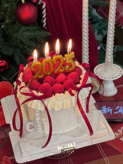 2026新年莓果数字蜡烛蛋糕/跨年蛋糕{图片数字可换} 商品图3