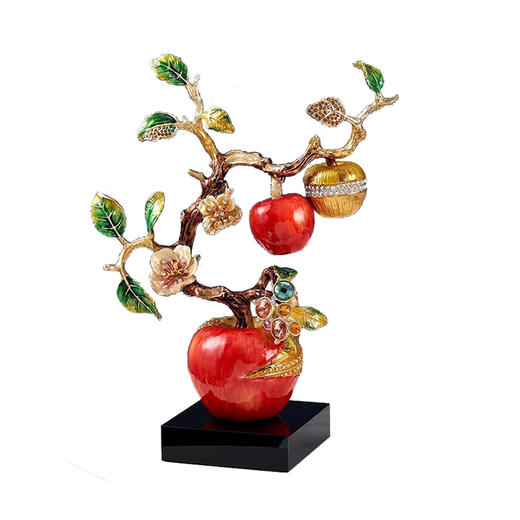 E-LB-R91510J  罗比罗丹 喜乐平安珐琅彩 摆件 商品图0