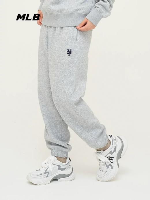 清仓库不退换 MLB 秋冬新款男女情侣纯色 简约 舒适 休闲加绒束脚裤 商品图3