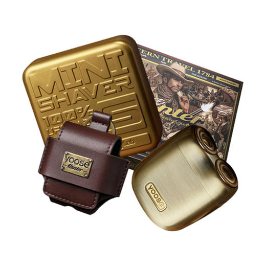 yoose有色剃须刀电动男 赏金猎人便携式送男友男士刮胡刀2022新款 商品图0