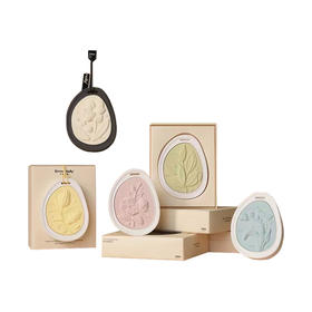 艾玛莫莉车载香薰石膏香片车内持久淡香衣柜香氛香挂伴手礼礼物女浮雕花园香薰挂片 香氛