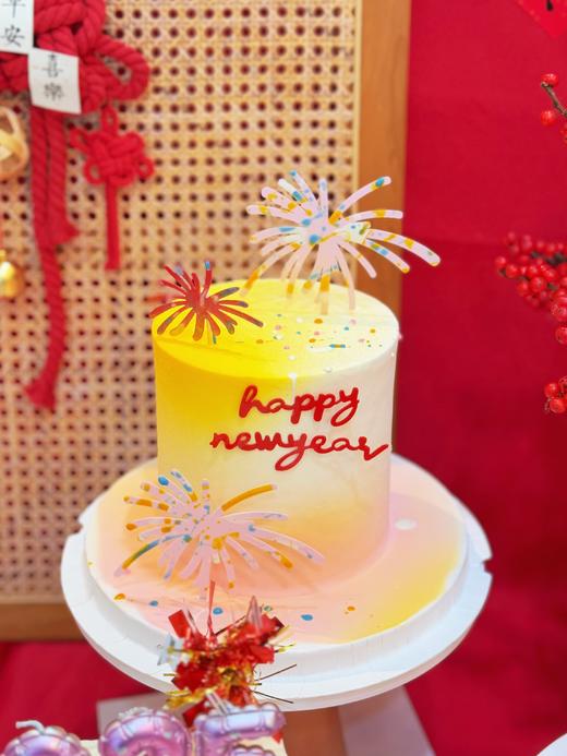2025烟火新年·加高款·奶油霜喷砂蛋糕 商品图0