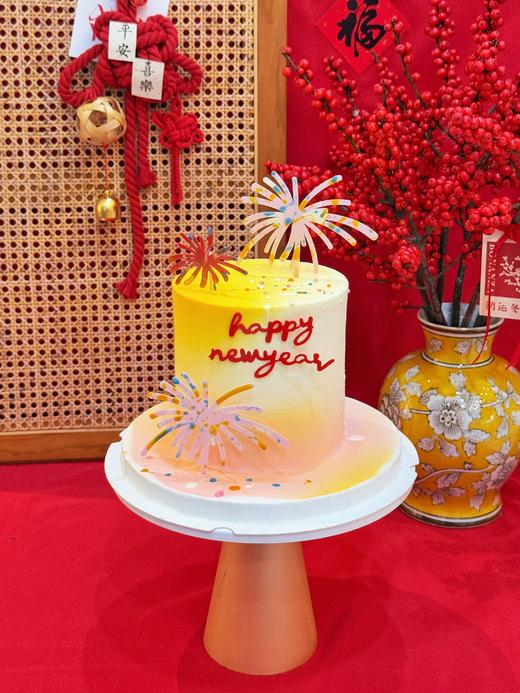 2025烟火新年·加高款·奶油霜喷砂蛋糕 商品图1
