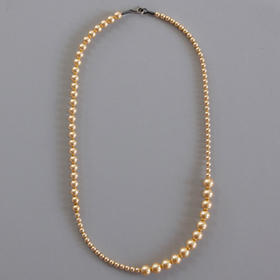 北京仓｜Naoko Ogawa-Imperfect-独家款 不间断 珍珠 项链（亮金色）［日本设计师］