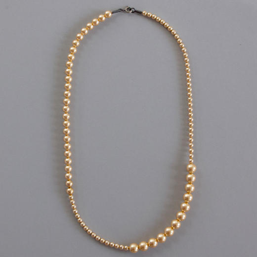 北京仓｜Naoko Ogawa-Imperfect-独家款 不间断 珍珠 项链（亮金色）［日本设计师］ 商品图0