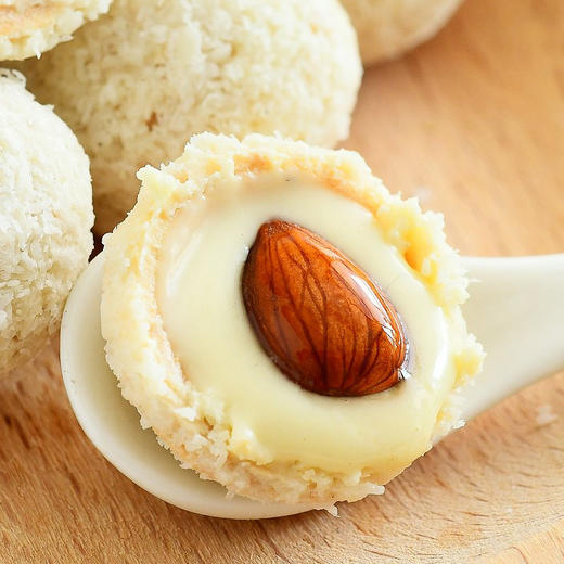 【掌柜好物】【七白杏仁爆浆丸】四层渐变口感，外酥脆里爆浆，不用煎煮不用泡水，1颗丸子＝7种白色食材，0反式脂肪酸、0添加蔗糖，休闲健康开袋即食小零食 商品图1