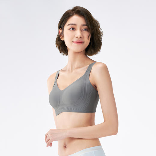 【代言人同款】都市丽人内衣软尺码内衣薄泳布VBRA提拉无钢圈文胸LBH6K5 商品图3