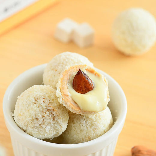 【掌柜好物】【七白杏仁爆浆丸】四层渐变口感，外酥脆里爆浆，不用煎煮不用泡水，1颗丸子＝7种白色食材，0反式脂肪酸、0添加蔗糖，休闲健康开袋即食小零食 商品图2