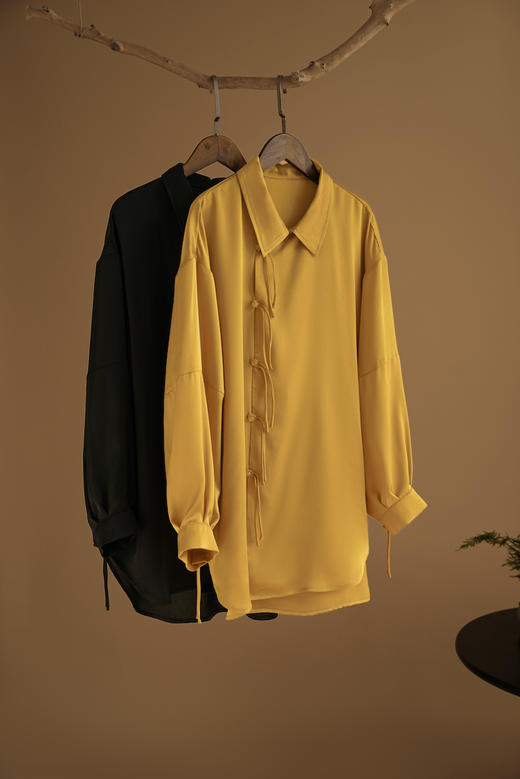 花开富贵缎面国风衬衫 商品图0