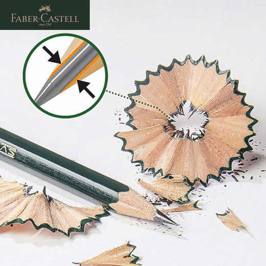 【福利购2026】 德国辉柏嘉 绿系列“Castell 9000” 素描铅笔 12支盒装 商品图3