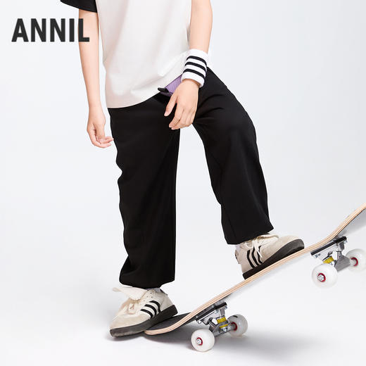 男女童SORONA凉感针织单裤春季新款安奈儿童装EM516066 商品图1