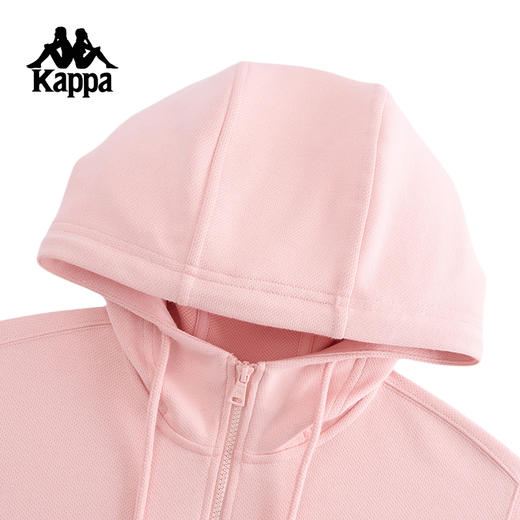Kappa卡帕背靠背运动外套女新款春秋季休闲百搭针织连帽开衫上衣K0F22MK80 商品图2