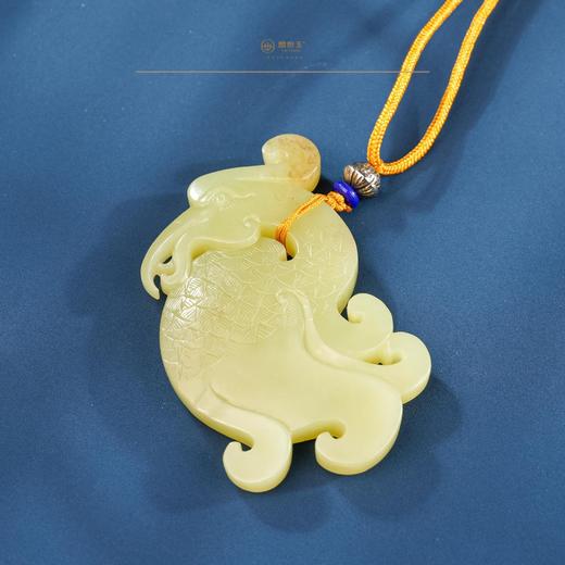 新疆国玉盟世玉【流云凤影】和田玉挂件【带证书·顺丰物流】 商品图0