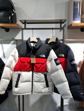 现货越南产 北面/TN Eco Utility Down Jacket 撞色口袋保暖复古立领羽绒夹克情侣款