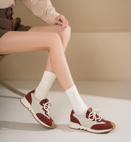 西村名物2025年春季新款超轻系带休闲鞋舒适阿甘鞋X25AM14331 商品图7