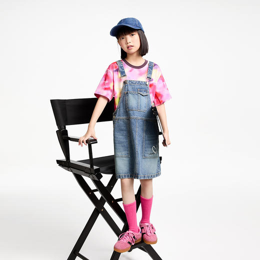 女童背带裙春季新款安奈儿童装EG513023 商品图3