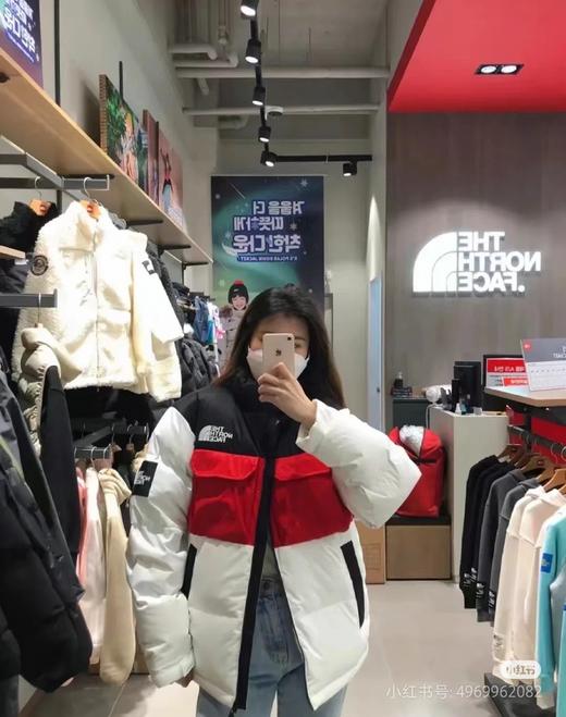现货越南产 北面/TN Eco Utility Down Jacket 撞色口袋保暖复古立领羽绒夹克情侣款 商品图4