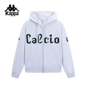 Kappa卡帕背靠背新款运动针织帽衫男款连帽卫衣外套休闲开衫上衣K0F12MK01