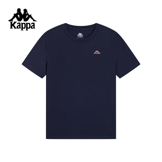 Kappa卡帕背靠背新款运动短袖夏季男纯棉运动T恤休闲半袖圆领上衣K0F12TD30 商品图1