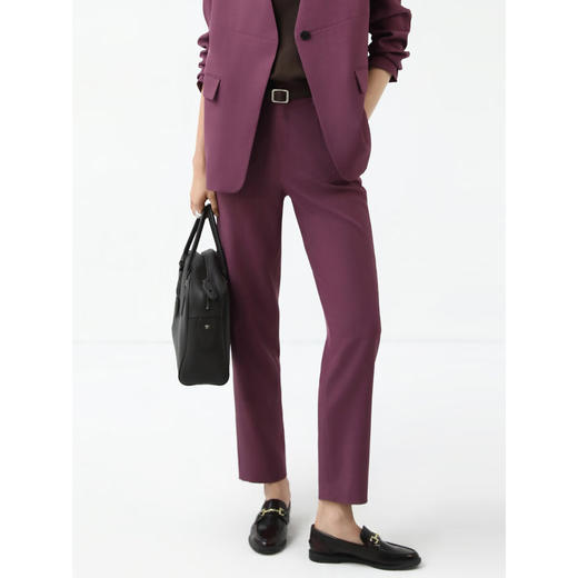 COCOBELLA静奢风简约干练气质西裤女春商务休闲小脚裤PA0023 商品图0