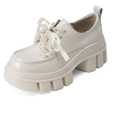 西村名物2025年春季新款超轻厚底防滑舒适乐福鞋深口单鞋X25AM14231 商品图1