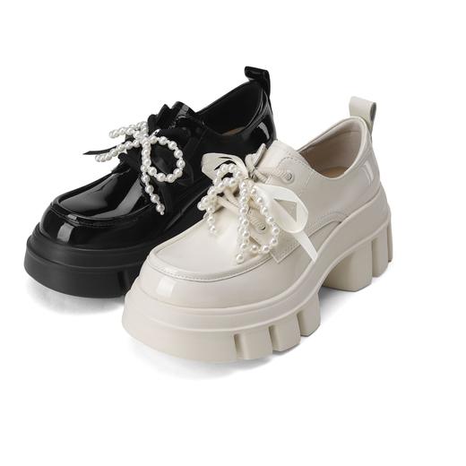 西村名物2025年春季新款超轻厚底防滑舒适乐福鞋深口单鞋X25AM14231 商品图0