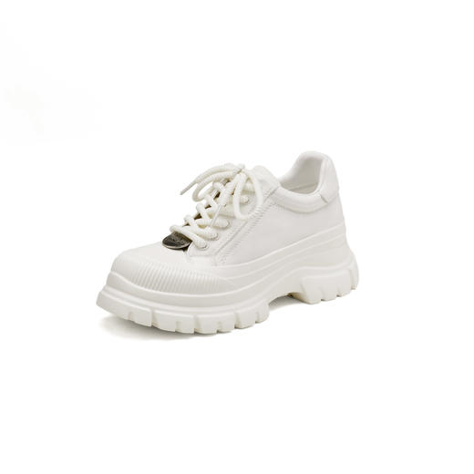 西村名物2025年春季新款超轻厚底防滑系带板鞋舒适休闲鞋X25AM14661 商品图0