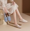 西村名物2025年春季新款小圆头低平跟舒适浅口单鞋豆豆鞋X25AM14561 商品缩略图1